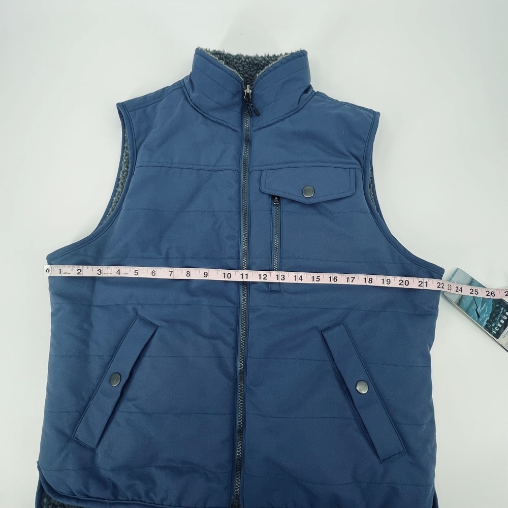 Iceberg Canvas Sherpa Reversible Full Zip Vest NWT L Utility Chores Outdoor Work - Picture 11 of 14